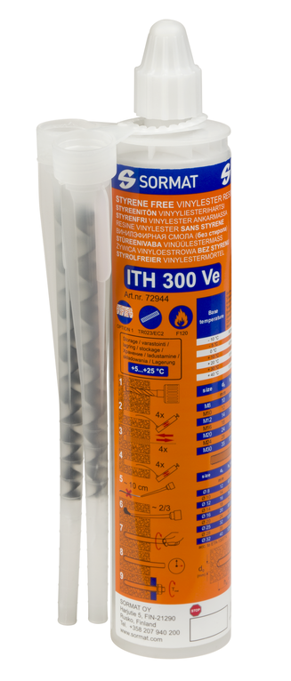 KEMIALLINEN MASSA SORMAT ITH-V 300ML - Kemialliset ankkurointimassat - 70410010 - 1