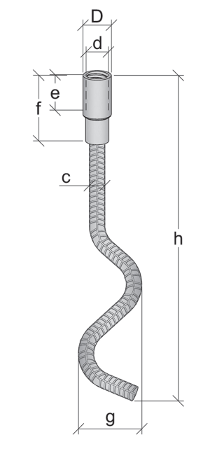 KÄYRÄANKKURI RD16 PITKÄ - Nostosakkelit - 7751021510 - 1