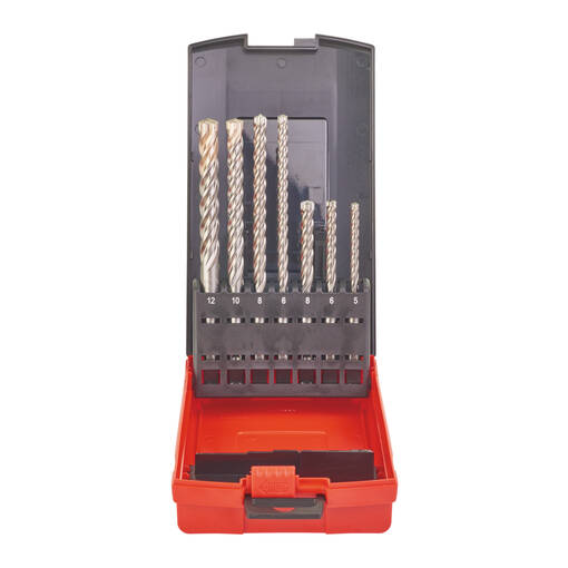 SDS-PLUS TERÄ SARJA 7-OS RX4 MILW - Sds+ 4-leikkuinen terä - 73072100 - 1