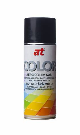 AT KIILTÄVÄ MUSTA 520ML - Spraymaalit - 83030281 - 1