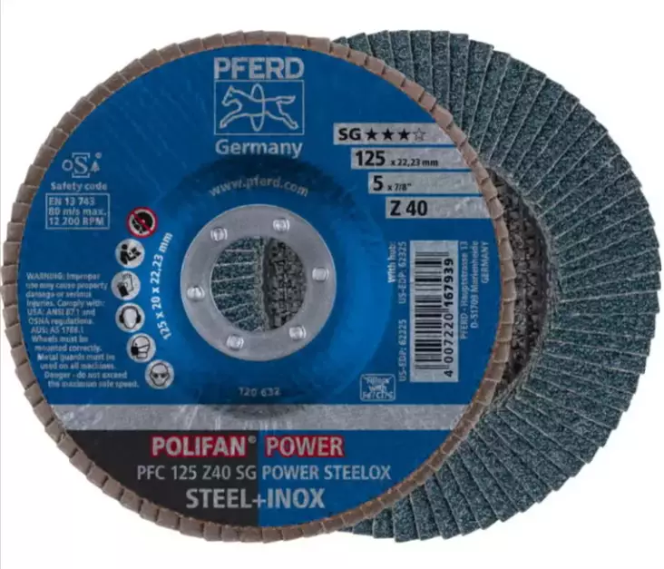 LAMELLILAIKKA PFC 125MM Z40 SG STEELOX - Lamellilaikat - 64310358023 - 1