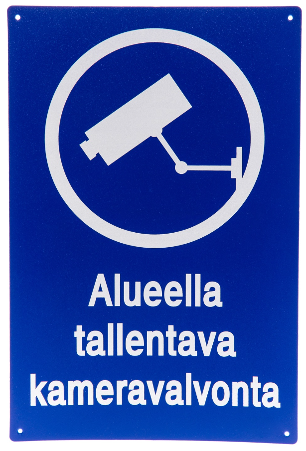 KYLTTI ALUEELLA KAMERAVALVONTA - Varoituskyltit - 67357255 - 1