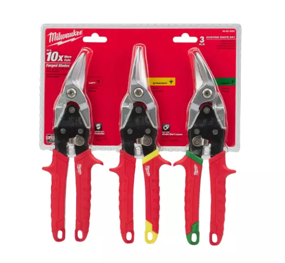 MILWAUKEE PELTISAKSET 3 KPL SARJA - Peltisakset - 6021007755 - 1