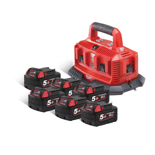 MILWAUKEE M18NRG-506 AKKUSETTI - M18 18V Akut ja laturit - 800M18NRG506 - 1