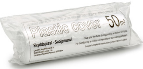 SUOJAMUOVI 2X25M 0,01MM 50M2 - Suojamuovit - 67120006 - 1
