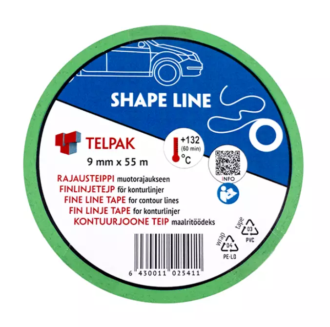 RAJAUSTEIPPI 9MM X 55M - Teipit - 673100658 - 1